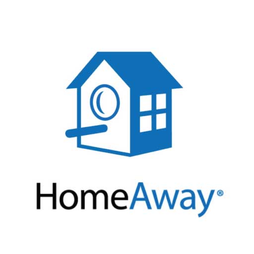 HomeAway Logo: Ferienhaus-Verwaltung leicht gemacht. Symbol für Vermietung und Administration von Ferienwohnungen.